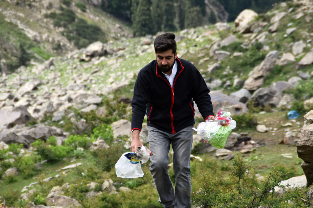 Qais Ali runs Green Pakistan, an organization that works to clean up waste in Pakistan.