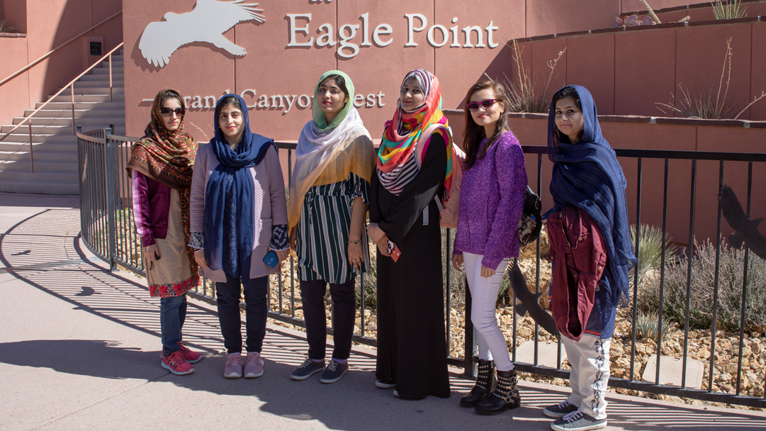 USPCAS-E Scholars on the spring break excursion to the Grand Canyon