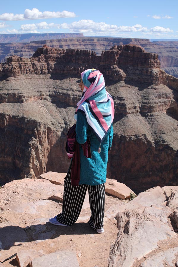 Samia Subhan Qureshi at the Grand Canyon